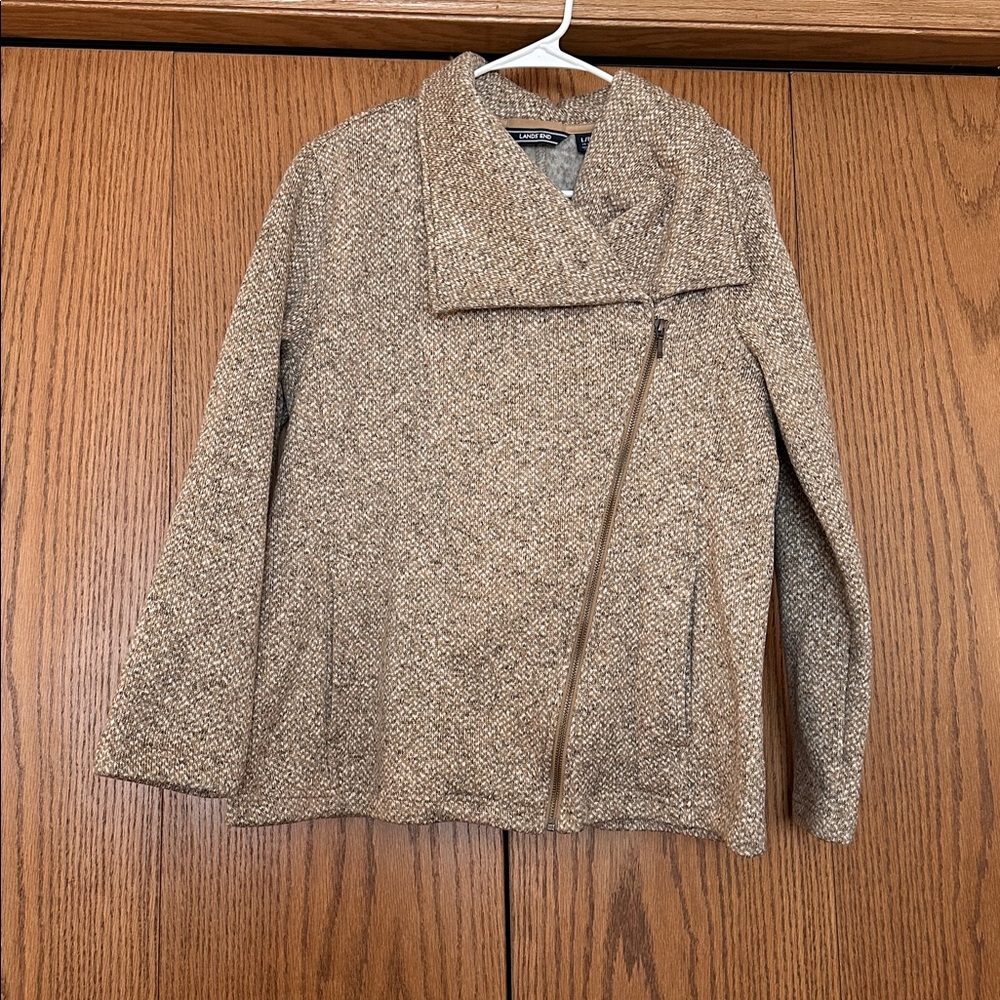 Lands' End Brown Tweed Jacket